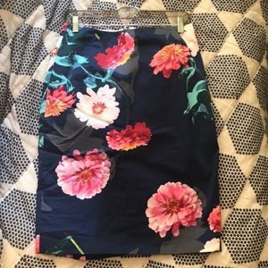 Banana Republic Floral Pencil Skirt